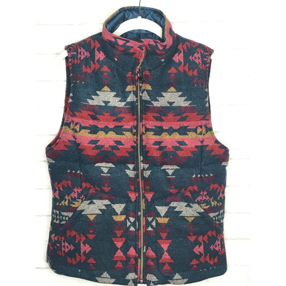 AMERICAN EAGLE Tribal Vest Quilted Southwestern